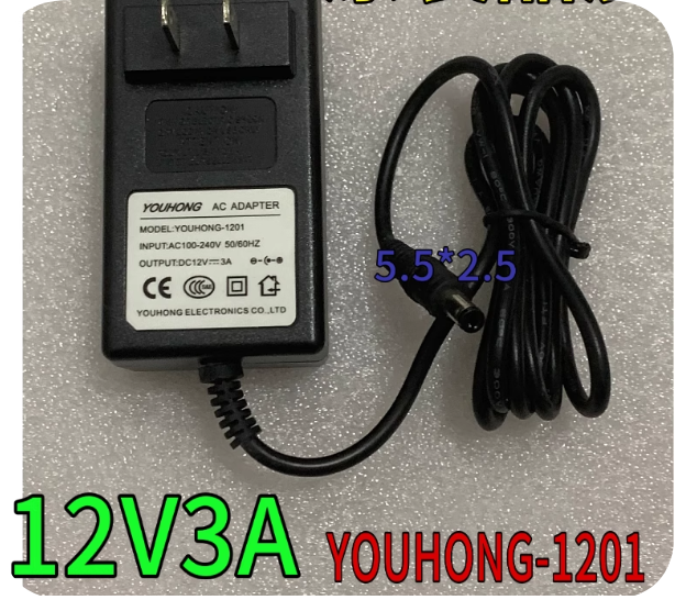 *Brand NEW* Compatible with Seagate Refine 8TB 3.5-inch portable hard drive power adapter cable YOUHONG (12V 3
