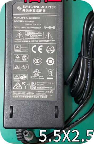 *Brand NEW*Compatible with Switching Adapter KT-D100001208000 FJ-SW1208000F 12V 8.0A 8A ac adapter