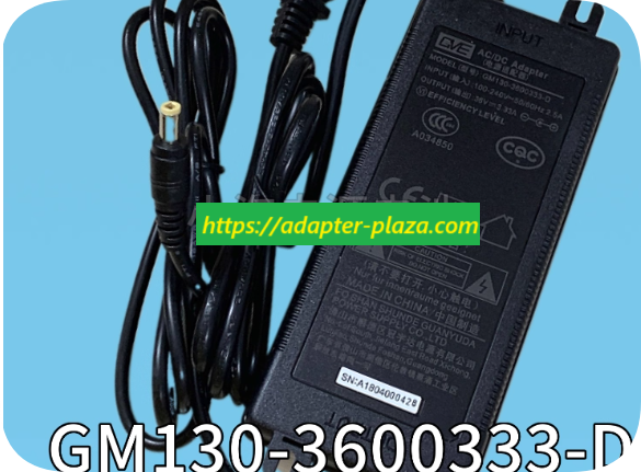 *Brand NEW*Guanyuda GVE Power Adapter GM130-3600333-D 36V 3.33A Water Purifier Transformer Dual-Wire