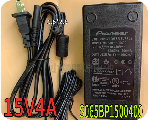 *Brand NEW*S065BP1500400 PoE switch 15V 4A PTZ camera power adapter 15V 4000mA transformer DC 15V 4.0A