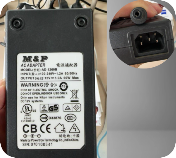 *Brand NEW*AD-1260B 12V 5A 60W Round Port Power Adapter Charger Cable Transformer ACADAPTER