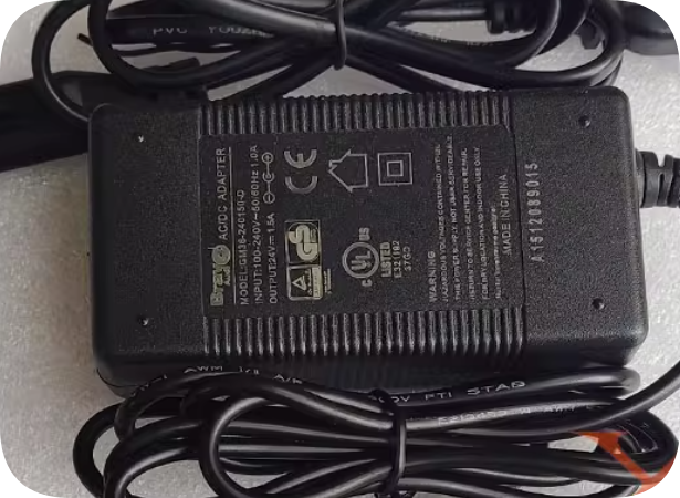 *Brand NEW*Brav 24V1.5A power adapter, Guanyuda GM36-240150-D charging cable, DC transformer 36W