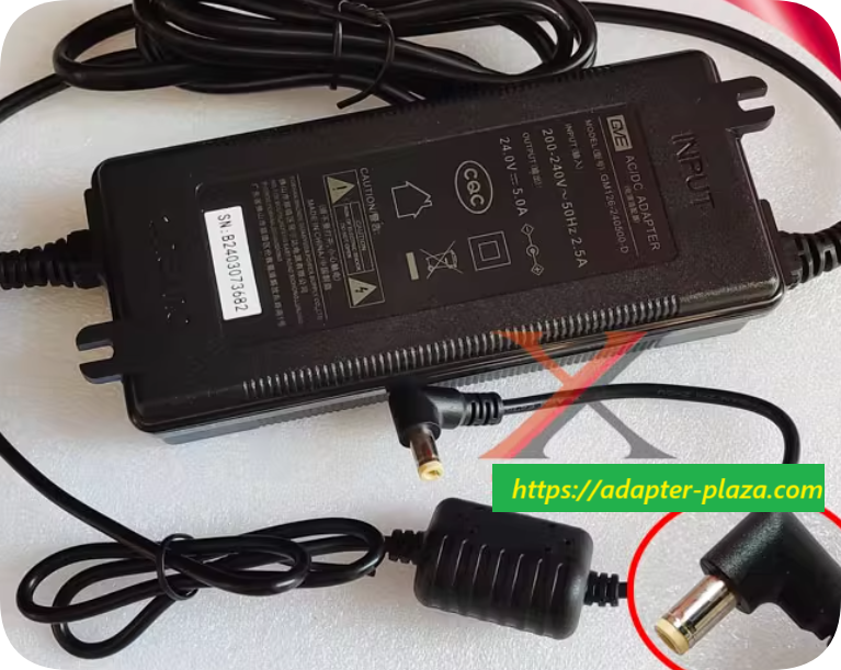 *Brand NEW*GVE 24.0V 5.0A Power Adapter GM126-240500-D /GM130-2400500-D Charging Cable 24V 5A Transformer
