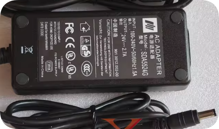 *Brand NEW*SPECTRA DC24V 2.7A power adapter SDA5524G universal 24V 2.5A 2A 1.8A 1.5A charging cable switching