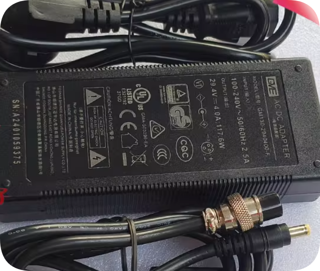 *Brand NEW*GVE GM130-2940400-F Charging Cable 117.6W Transformer 29.4V 4A Power Adapter