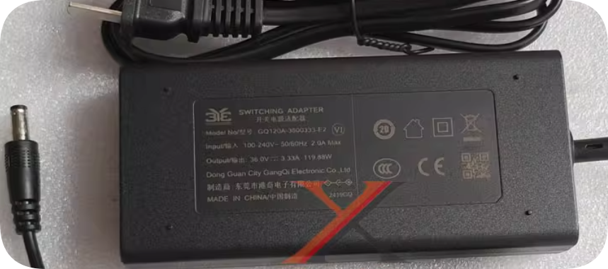 *Brand NEW* Hongqi 36.0V 3.33A Power Adapter DC5525 Round Plug 36V 119.88W Charging Cable Transformer CQ120A-3