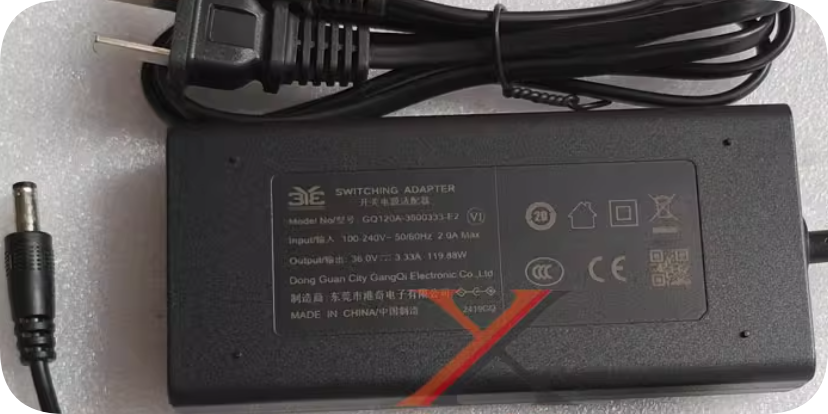 *Brand NEW* Hongqi 36V 3.33A Power Adapter GQ120A-3600333-E2 Charging Cable DC 119.88W Transformer