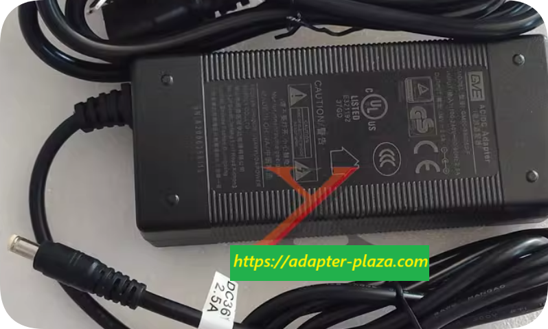 *Brand NEW*GVE 36V 2.5A Power Adapter Cable GM90-360250-F Round Connector 5.5*2.1 DC Transformer