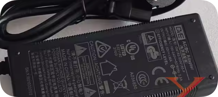 *Brand NEW*GVE 52V 1.95A Power Adapter Charging Cable PoE Power Transformer GM152-5200195-F