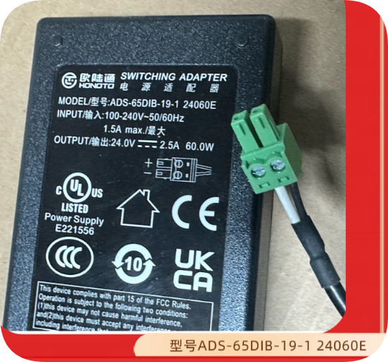 *Brand NEW*HONOTO 24V 2.5A Green Terminal Power Adapter ADS-65DIB-19-1 24060E ADS-80DIB-1B-1 24060E Transforme