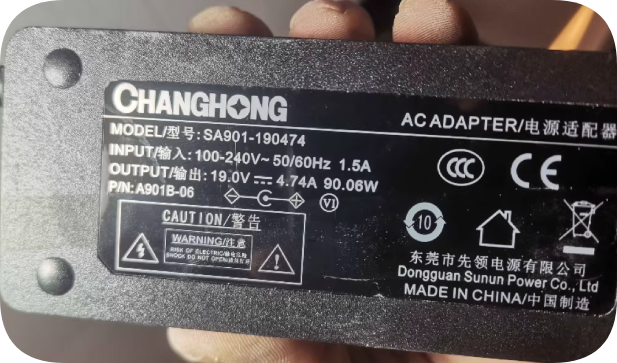 *Brand NEW*CHANGHONG SA901-190474 Power Adapter 19V 4.74A 90W Projector/Laptop Charger Cable