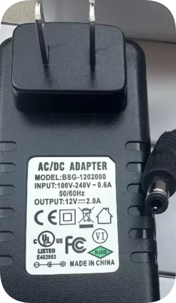 *Brand NEW*BSG-1202000 NESO Rongzhida 7CS Monitor Cable LCD Monitor 12V 2A Power Adapter MODEL: SW-025