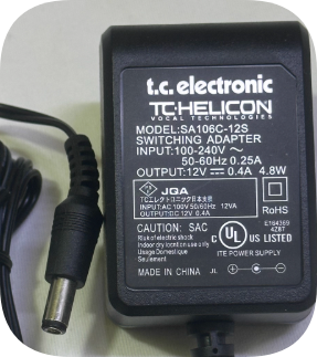 *Brand NEW*Original TC-Helicon power adapter SA106C-12S 12V 0.4A 4.8W charger cable with internal negative cha *Brand NEW*Original TC-Helicon power adapter SA106C-12S 12V 0.4A 4.8W charger cable with internal negative cha