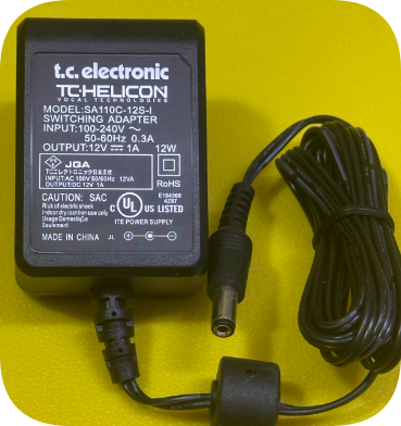 *Brand NEW*Original TC-Helicon power adapter SA110C-12S-I 12V 1A 12W charger cable with internal negative char *Brand NEW*Original TC-Helicon power adapter SA110C-12S-I 12V 1A 12W charger cable with internal negative char