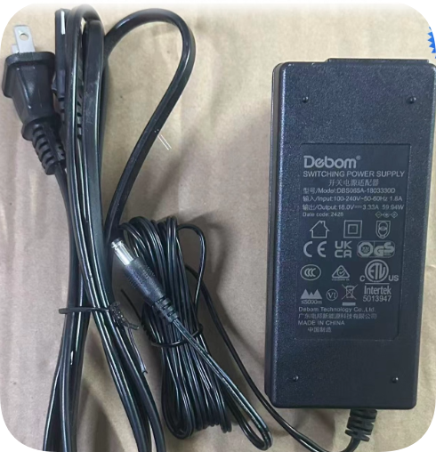 *Brand NEW*Devon DBS065A-1803330D Power Adapter 18V 3.33A 59.94W Round Port Power Transformer