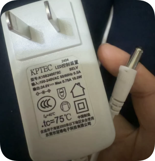 *Brand NEW*KPTEC 24V 0.75A 18.0W AC ADAPRWE K18B240075C Power Supply