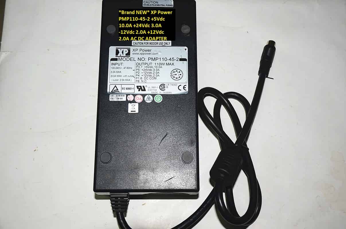 Xp Power Adapter *Brand NEW* 8pin XP Power PMP110-45-2 +12Vdc 2.0A +5Vdc 10.0A +24Vdc 3 ...