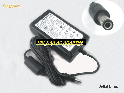 *Brand NEW* API-7595 AcBel 19V 2.6A-5.5x2.5mm AC ADAPTHE POWER Supply