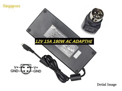*Brand NEW* FSP 12V 15A 180W-4PIN AC ADAPTHE POWER Supply - Click Image to Close