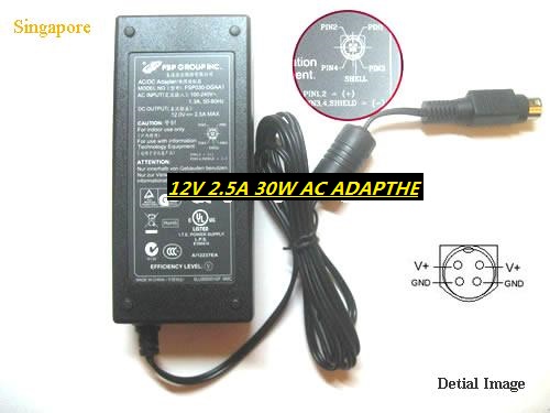 *Brand NEW*FSP030-DGAA1 FSP 12V 2.5A 30W-4PIN AC ADAPTHE POWER Supply