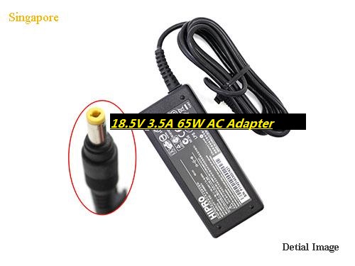 *Brand NEW*HP-065B13A 065R012L HIPRO 18.5V 3.5A 65W-4.8x1.7mm AC Adapter POWER Supply - Click Image to Close