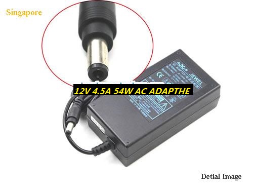*Brand NEW*JS-12045-3A JEWEL 12V 4.5A 54W-5.5x2.5mm AC ADAPTHE POWER Supply - Click Image to Close