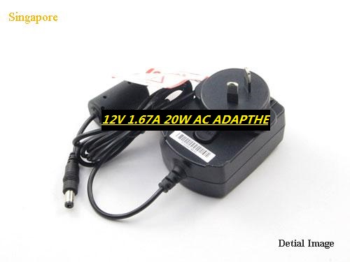 *Brand NEW* PSAA20R-120 PHIHONG 12V 1.67A 20W-5.5x2.1mm-AU AC ADAPTHE POWER Supply
