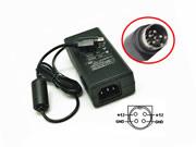 *Brand NEW*60W Genuine Soy SOY-1200500K1 12v 5A Ac Adapter For Monitor Round with 4 Pins Power Supply