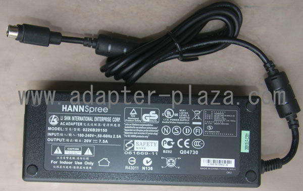 *Brand NEW* LS 0226B20150 20V 7.5A (150W) AC DC Adapter POWER SUPPLY