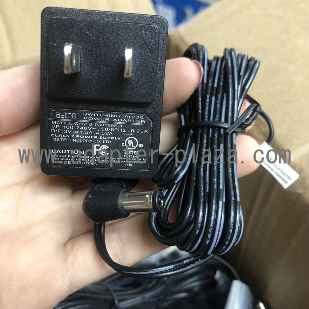 *Brand NEW* Fastbon G051U-030150B-1 3V 1.5A 4.5VA AC DC Adapter POWER SUPPLY