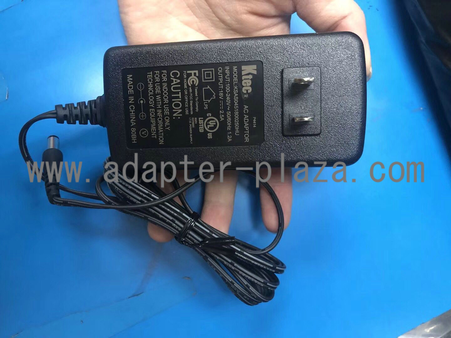 *Brand NEW*Ktec 18V 2.5A KSAS0451800250HU AC DC Adapter POWER SUPPLY