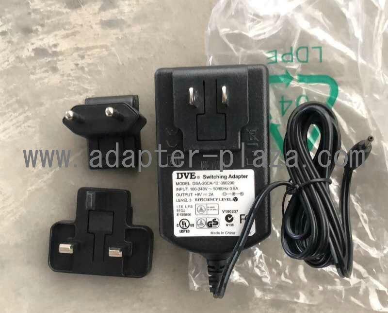 *Brand NEW*DVE DSA-20CA-12 090200 9V 2A AC DC Adapter POWER SUPPLY