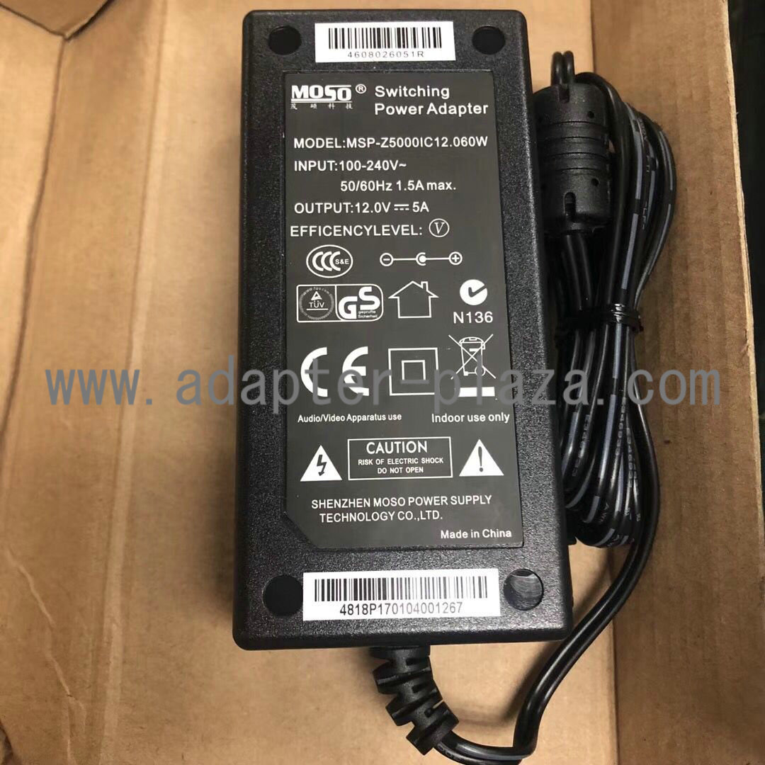 *Brand NEW*MSP-Z5000IC12.060W 12.0V 5A AC DC Adapter POWER SUPPLY