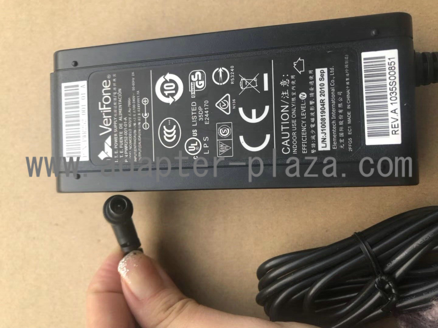 *Brand NEW*24V 1.7A AC DC Adapter VeriFone Au-7005n PWR252-001-01-A POWER SUPPLY