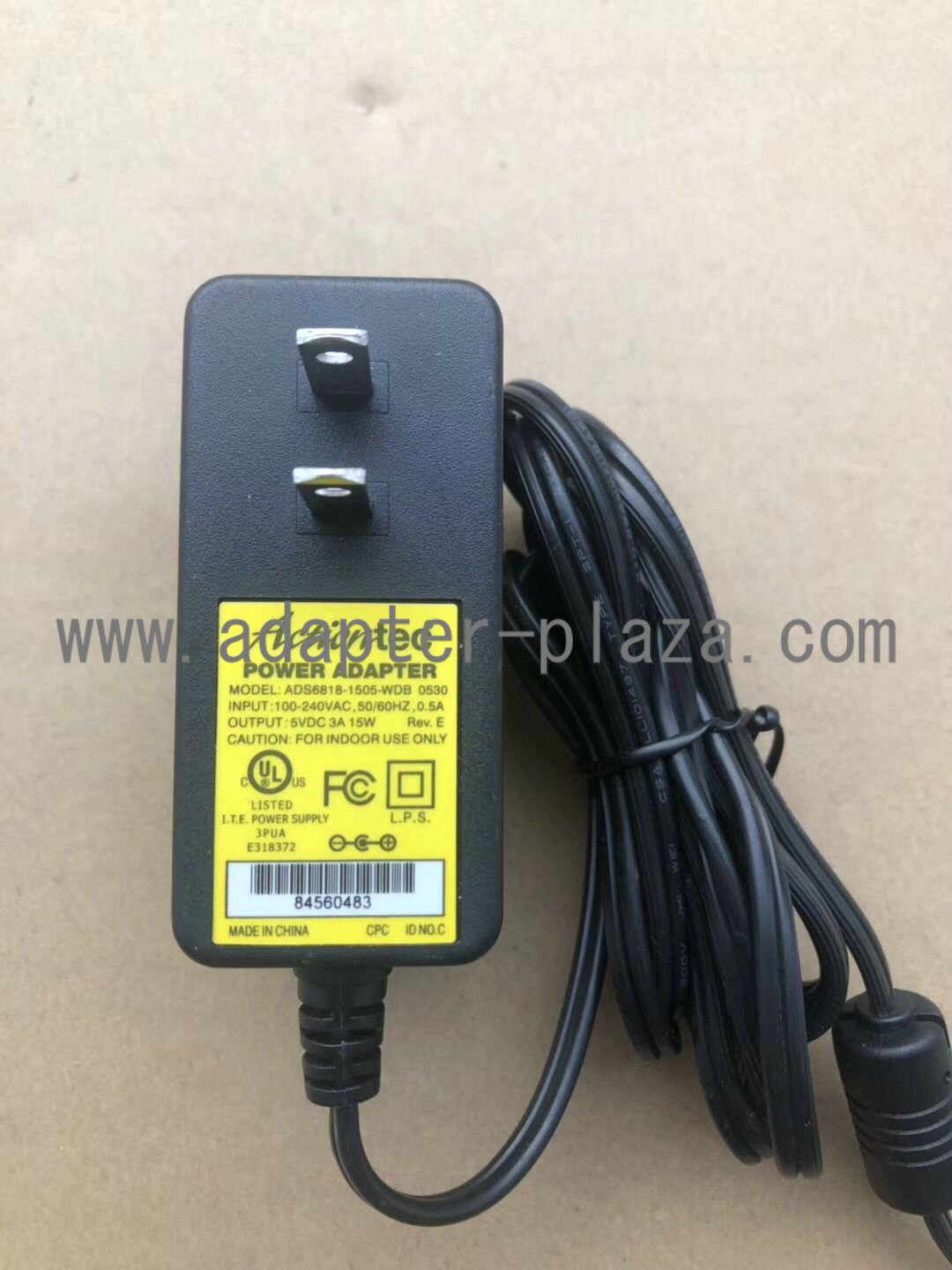 *Brand NEW*Actiontec ADS6818-1505-WDB 0530 5VDC 3A 15W AC DC Adapter POWER SUPPLY