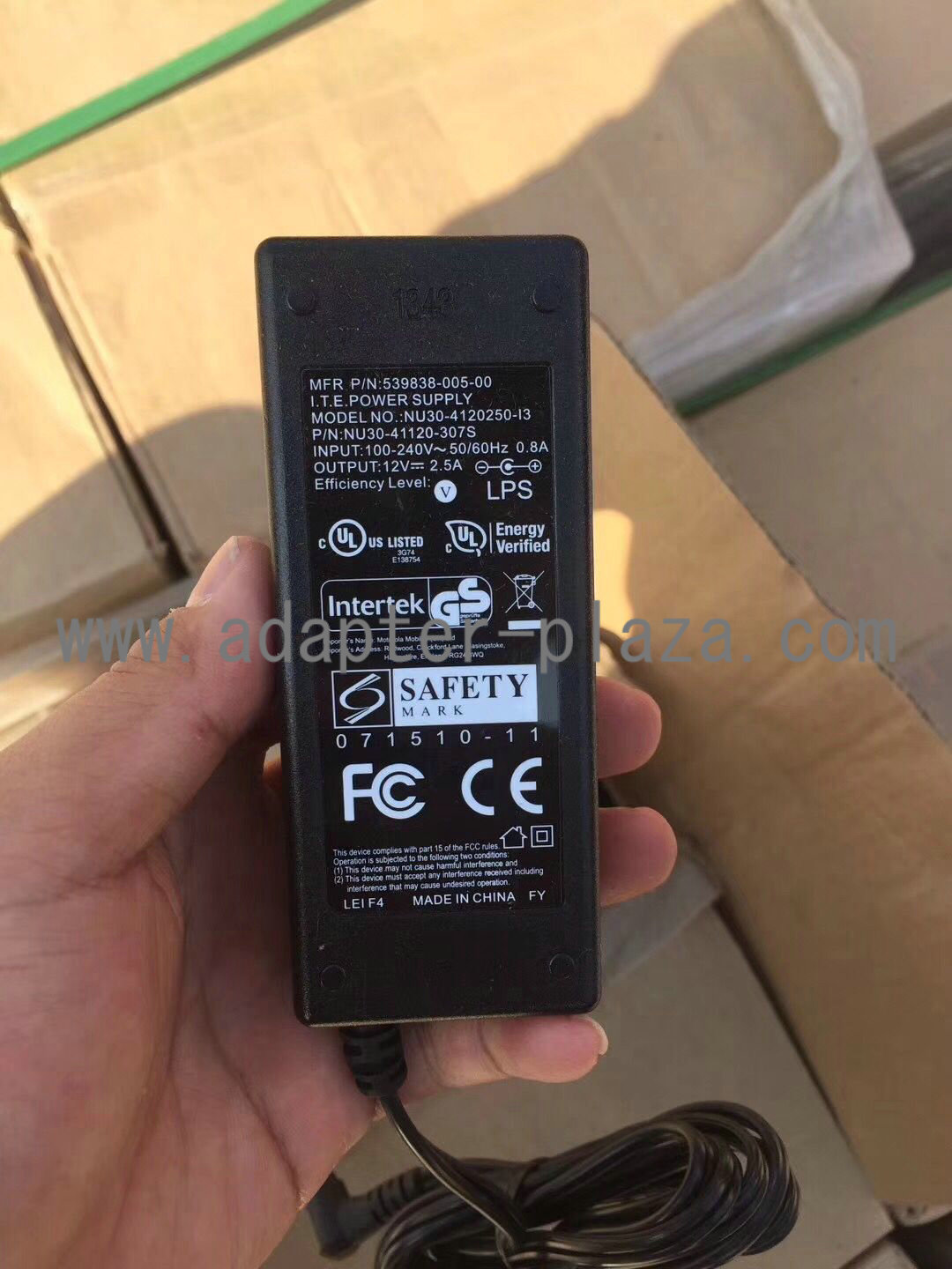 *Brand NEW*I.T.E. NU30-4120250-13 NU30-41120-307S 539838-005-00 12V 2.5A AC DC Adapter POWER SUPPLY