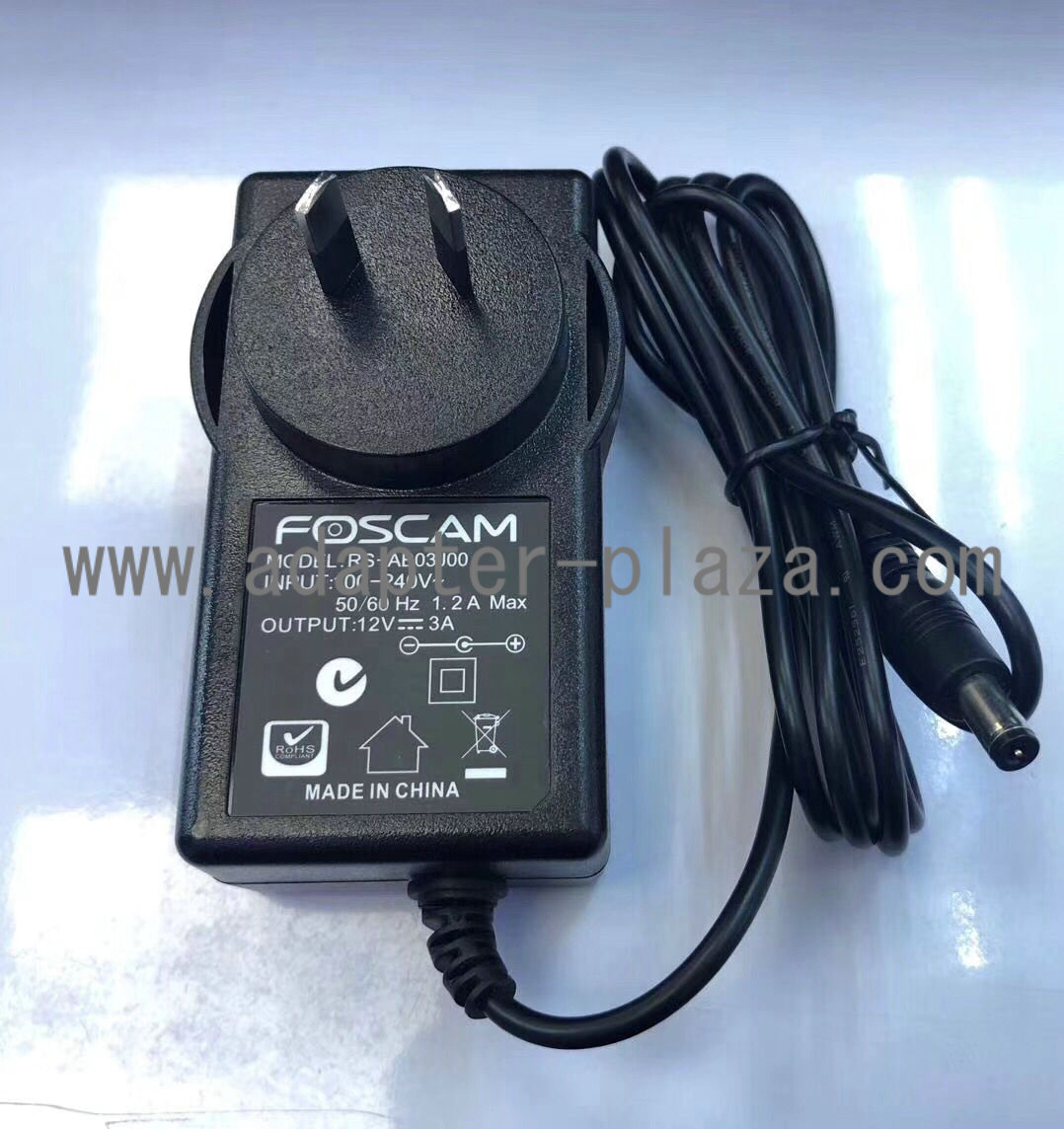 *Brand NEW* FOSCAM RS-AB03J00 12V 3A AC DC Adapter POWER SUPPLY