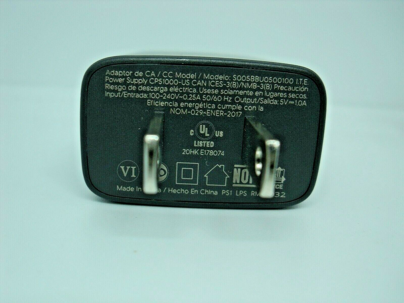*Brand NEW*For Chromecast S005BBU0500100/CP51000-US 5.0V 1.0A(No Cable) AC DC Power Adaptor