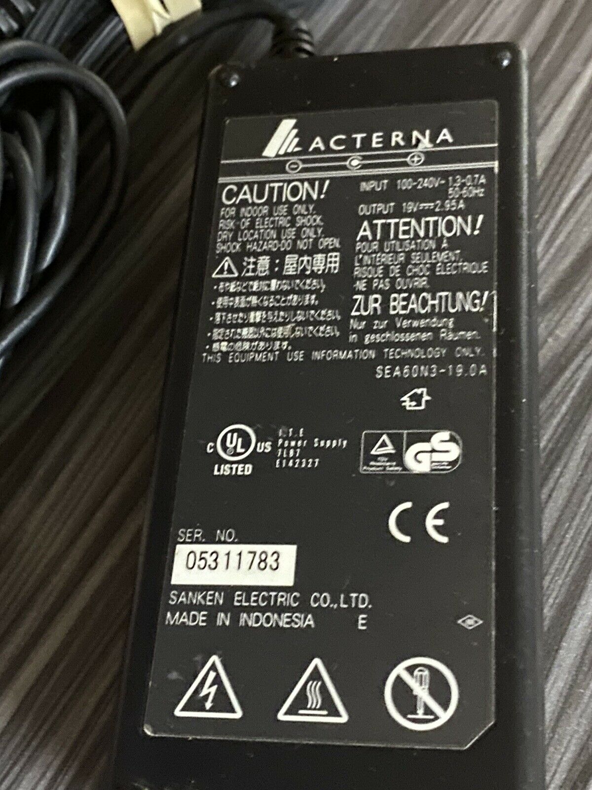 *Brand NEW*Genuine JDSU SEA60N3-19A Acterna 19V 2.95A w/P.Cord OEM AC Adapter Charger