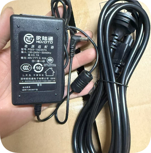 *Brand NEW* HOIOTO Power Adapter P025-1AD207A Output: 48V 0.52A, Round Connector 5.5 x 2.1mm Power Supply *Brand NEW* HOIOTO Power Adapter P025-1AD207A Output: 48V 0.52A, Round Connector 5.5 x 2.1mm Power Supply