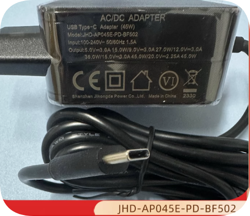 *Brand NEW*Original JHD-AP045E-PD-BF502 PD type-C 20V 2.25A 45W AC ADAPTER Power Supply