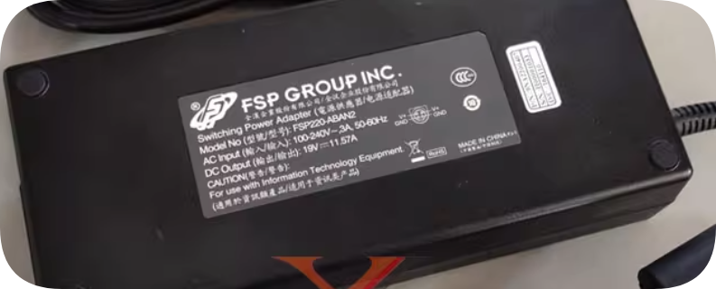 *Brand NEW*FSP220-ABAN2 FSP 19V 11.57A power adapter large round port 7.4*5.0 with pin charging cable 220W sup