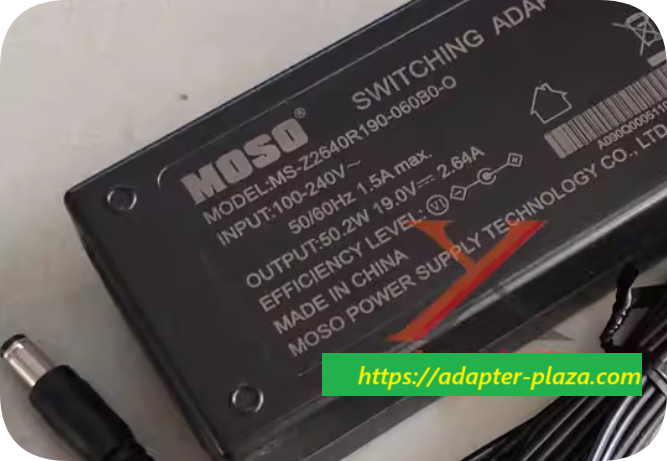 *Brand NEW*MS-Z2640R190-060B0-Q MOSO 19V2.64A power adapter round port DC5.5*2.1 round port plug charging cabl