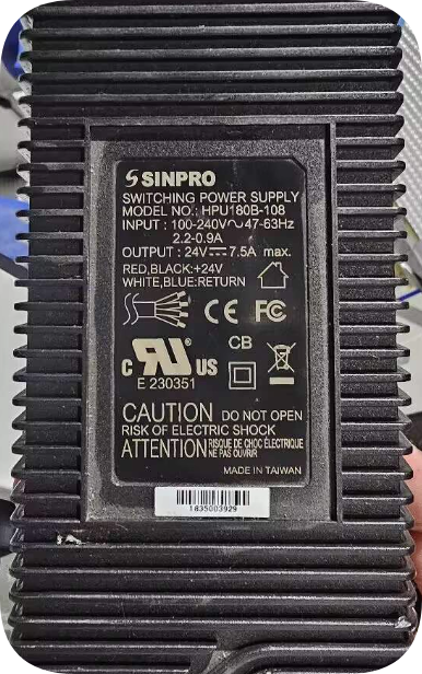 *Brand NEW*24V7.5A SSINPRO Xingbo HPU180B-108 4 hole sports equipment screen display transformer line power su