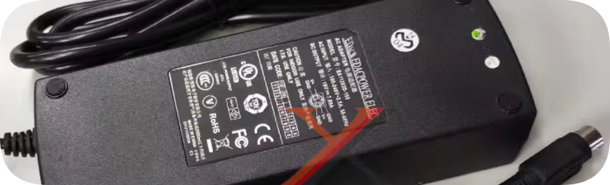 *Brand NEW*EDAC Yisheng 19V 7.89A power adapter 19V 7.5A four-pin 4-core jack charging cable 150W transformer