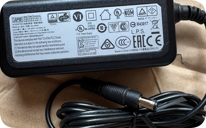 *Brand NEW*DA-40B19 APD ViewSonic VX2276 VX2476 LCD Monitor Power Adapter Cable 19V 2.1A