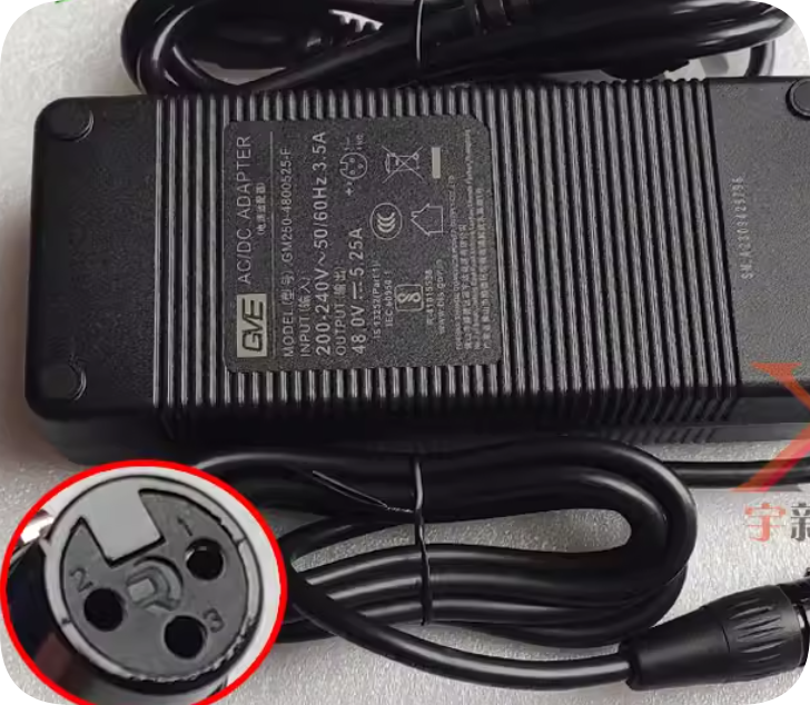 *Brand NEW*GVE 48V 5.25A Power Adapter Cable GM250-4800525-F for Network Communication Equipment and Mechanica