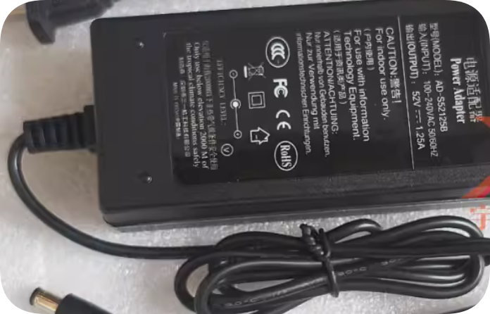 *Brand NEW*SANY Precision 52V 1.25A Power Adapter AD-S52125B Charging Cable PoE Switch 65W Transformer