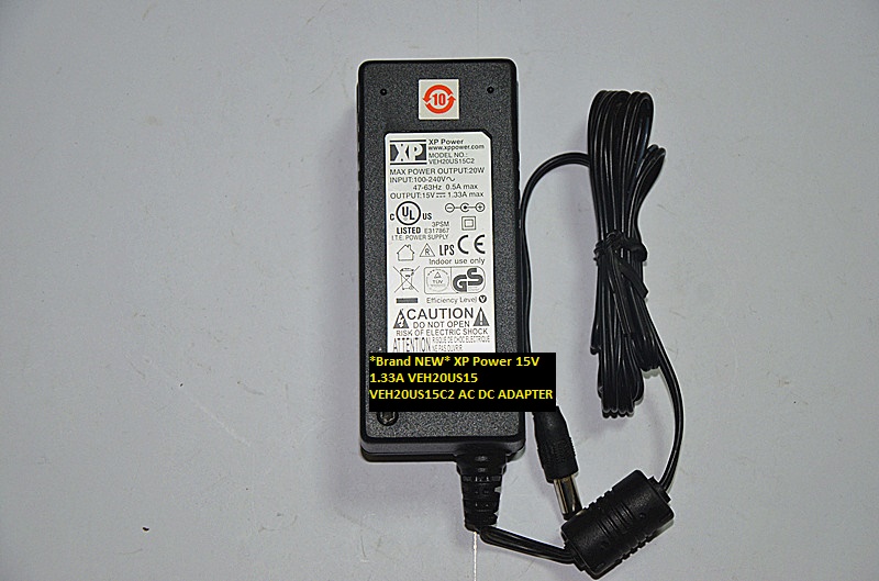 *Brand NEW* XP Power 20W 15V 1.33A for VEH20US15C2 VEH20US15 AC DC ADAPTER