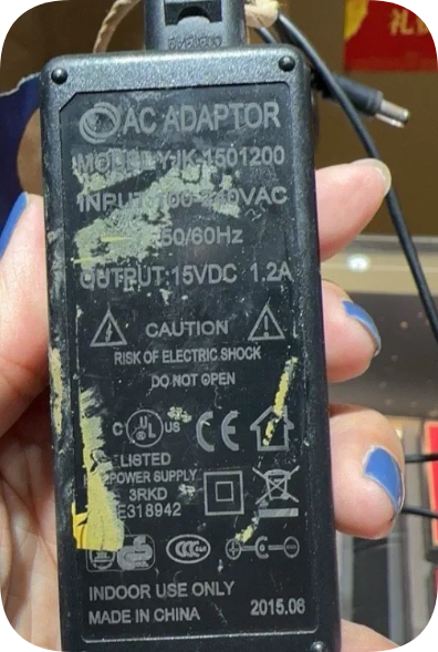 *Brand NEW*Compatible with Model YJK-1501200 Power Adapter 15V DC 1.2A Center-Negative Polarity Electronic Sca